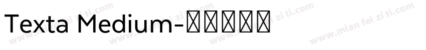 Texta Medium字体转换
